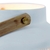 Tischleuchte PORCELAIN, E14, mit Schnurschalter + Griff, Porzellan weiß / Holz natur, Ø 14cm / H 26cm, Linien-Muster