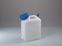 10.0l Wide-necked jerrycans HDPE with threaded connector and ventilation