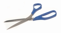 Laboratory scissors stainless steel with plastic handle
