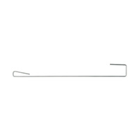 Crochet de suspension / Crochet de fixation / Crochet pour plafond à panneaux avec œillet orienté dans le même sens | 150 mm