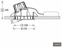 LTS CSA CSARL 72.2027.35/DALI WEISS EBstrahler LED 21W 827 2260LM DALI 35o