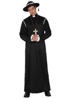 Disfraz barato de Sacerdote para hombre XL