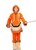 Disfraz de Esquimal Naranja para niña 10-12A