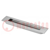 Holder; ZnAL; aluminium; H: 12mm; L: 186mm; W: 37.5mm; recessed