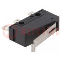 Microswitch SNAP ACTION; 3A/250VAC; SPDT; Rcont max: 30mΩ; Pos: 2