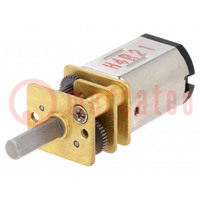 Motor: DC; with gearbox; HPCB 12V; 12VDC; 750mA; Shaft: D spring
