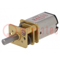 Motor: DC; with gearbox; HP; 6VDC; 1.6A; Shaft: D spring; max.56mNm