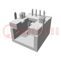 Connector: RJ45; socket; PIN: 8; Cat: 5e; shielded,low profile; THT