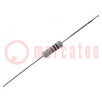 Resistor: metal oxide; THT; 150kΩ; 3W; ±5%; Ø5.5x16mm; axial