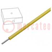 Conduttore; SiD; 1x1,5mm2; filo; Cu; silicone; giallo; -60÷180°C