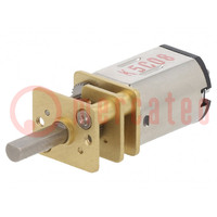 Motor: DC; with gearbox; HP; 6VDC; 1.6A; Shaft: D spring; 6000rpm
