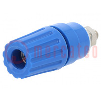 Connector: 4mm banana; socket; 35A; 30VAC; 60VDC; blue; -25÷100°C