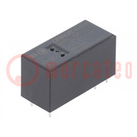 Relay: electromagnetic; DPST-NO; Ucoil: 5VDC; Icontacts max: 8A