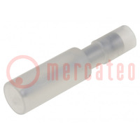 Terminal: round; male; Ø: 2mm; 0.5÷0.75mm2; crimped; for cable; 12A
