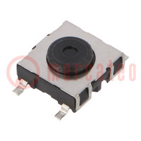 Microschakelaar TACT; SPST-NO; pos: 2; 0,05A/42VDC; SMD; 2,2N; rond