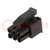 Plug; wire-board; female; Micro MATE-N-LOK; 3mm; PIN: 6; for cable
