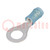 Tip: ring; M6; Ø: 6.73mm; 1.25÷2mm2; crimped; for cable; insulated