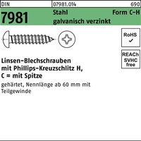 Blechschraube DIN 7981 LIKO PH C6,3x80-H