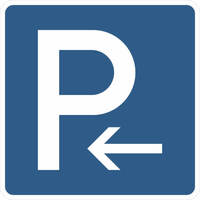 Parkplatz (Anfang), Verkehrsschild StVO Typ 1, Nr. 314-10, 42x42 cm StVO - Nr. 314-10