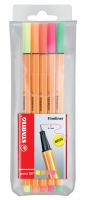 Fineliner STABILO® point 88® Etui "Neon", sortiert in 5 Neonfarben