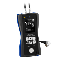 PCE Instruments PCE-TG 75 Materialdickenmessgerät bis 225 mm mit Datenspeicher|einstellb. Schallgeschwindigkeit|GW-Alarm