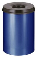 Feuerlöschender Papierkorb 30 Liter, VB 103000, Blau, Schwarz