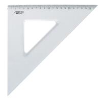 College Dreieck 45°, Hyp. 30 cm, transparent, Teilung 21 cm