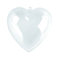 Produktfoto: Plastik-Herz, 2tlg., 6 cm