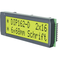 DISPLAY VISIONS ÉCRAN LCD VERT JAUNE-VERT (L X H X P) 68 X 26.8 X 10.8 MM EADIP162-DNLED