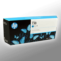 HP Tinte 676M6A 738 cyan