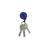 Rieffel Key-Bak Schlüsselrolle 90cm KB Mini-Bak blau