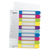 Plastikregister WOW 1-10, bedruckbar, A4, PP, 10 Blatt, farbig