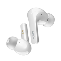 Belkin SOUNDFORM Flow Zestaw słuchawkowy Bezprzewodowy Douszny Połączenia/muzyka USB Type-C Bluetooth Biały