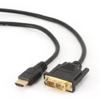 Gembird 5m, HDMI/DVI, M/M DVI-D Negro