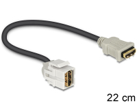 DeLOCK HDMI - HDMI, 0.22m kabel HDMI 0,22 m HDMI Typu A (Standard) Czarny