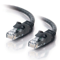C2G 7m Cat6 Patch Cable cavo di rete Nero U/UTP (UTP)