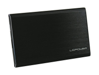 LC-Power LC-25U3-7B-ALU behuizing voor opslagstations HDD-/SSD-behuizing Zwart 2.5"