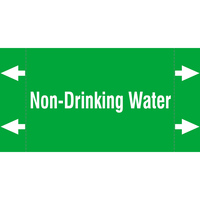 Brady ISO20560PM-115X60-NON-DRINKING WATER selbstklebendes Etikett Rechteck Dauerhaft Grün, Weiß