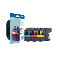 Brother LC-123 ink cartridge 3 pc(s) Original Cyan, Magenta, Yellow