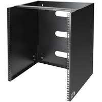 StarTech.com 12U Wall Mount Network Rack - 14 Inch Deep (Low Profile) - 19" Patch Panel Bracket for Shallow Server and IT Equipment, Network Switches - 125lbs/57kg Weight Capaci...