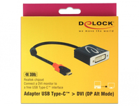 DeLOCK 61213 video kabel adapter 0,2 m USB Type-C DVI Zwart