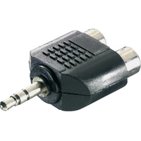SpeaKa Professional SP-7870248 changeur de genre de câble 3.5 mm 2 x RCA Noir