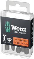 Wera 851/4 IMP DC PH DIY screwdriver bit 5 pc(s)