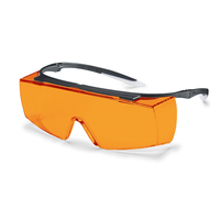 Uvex 9169615 Schutzbrille/Sicherheitsbrille Schwarz, Transparent