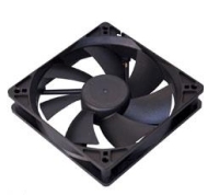 Akasa Black 12cm case fan Computer behuizing Ventilator Zwart