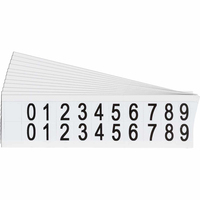 Brady 9712-# KIT etiket Rechthoek Permanent Zwart, Wit 500 stuk(s)