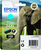 Epson Elephant Singlepack Cyan 24XL Claria Photo HD Ink