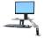 Ergotron WorkFit -A 61 cm (24") Black Desk
