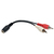 Tripp Lite P316-06N audio kabel 0,15 m 2 x RCA 3.5mm Zwart