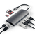 Satechi Multi-Port Adapter V2 Dock st. USB 3.2 Gen 1 (3.1 Gen 1) Type-C Grey